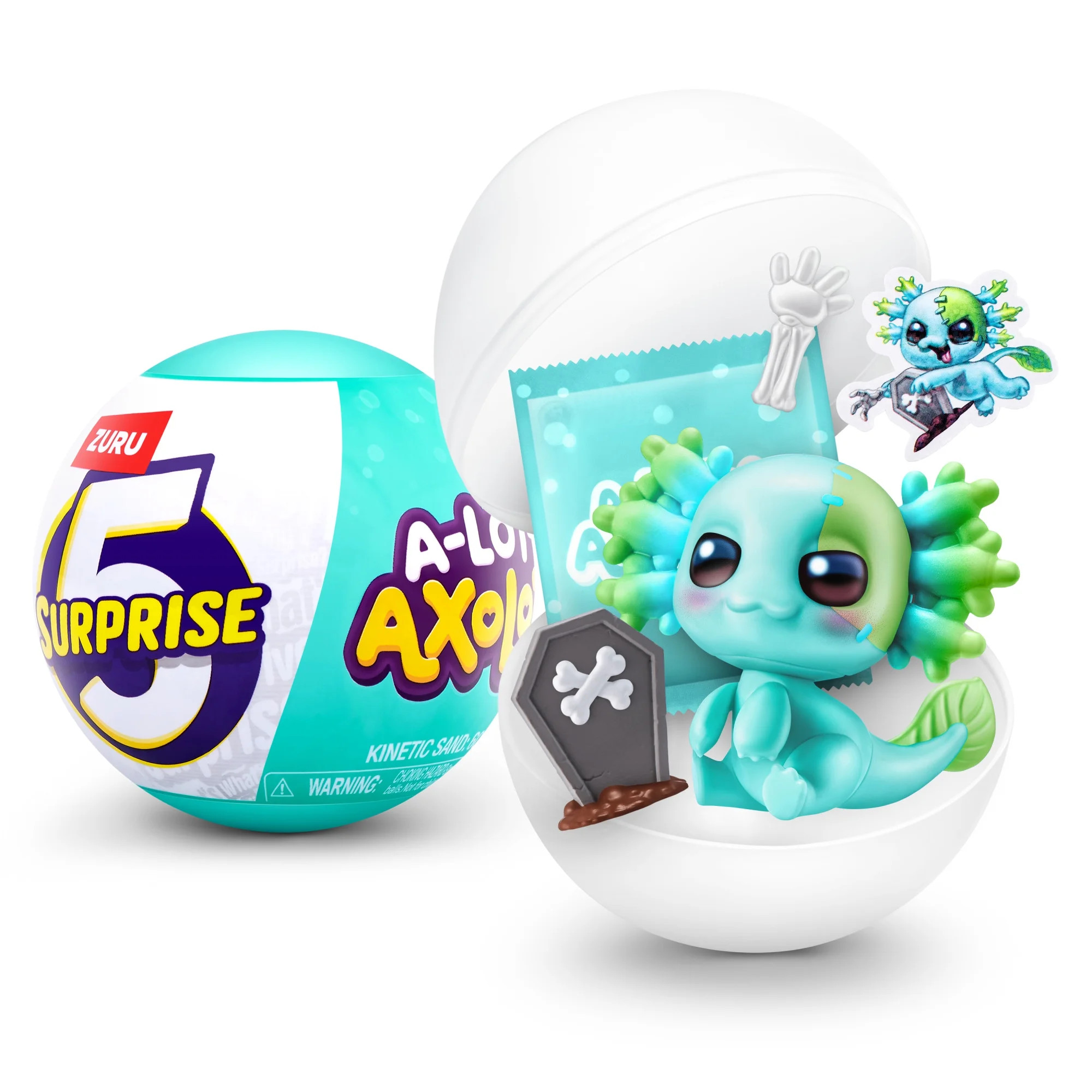 5 SURPRISE A-LOT-A Axolotls Reveal Surprise Themed Novelty Unboxing Toy Collectible Mini's by ZUR... | Walmart (US)