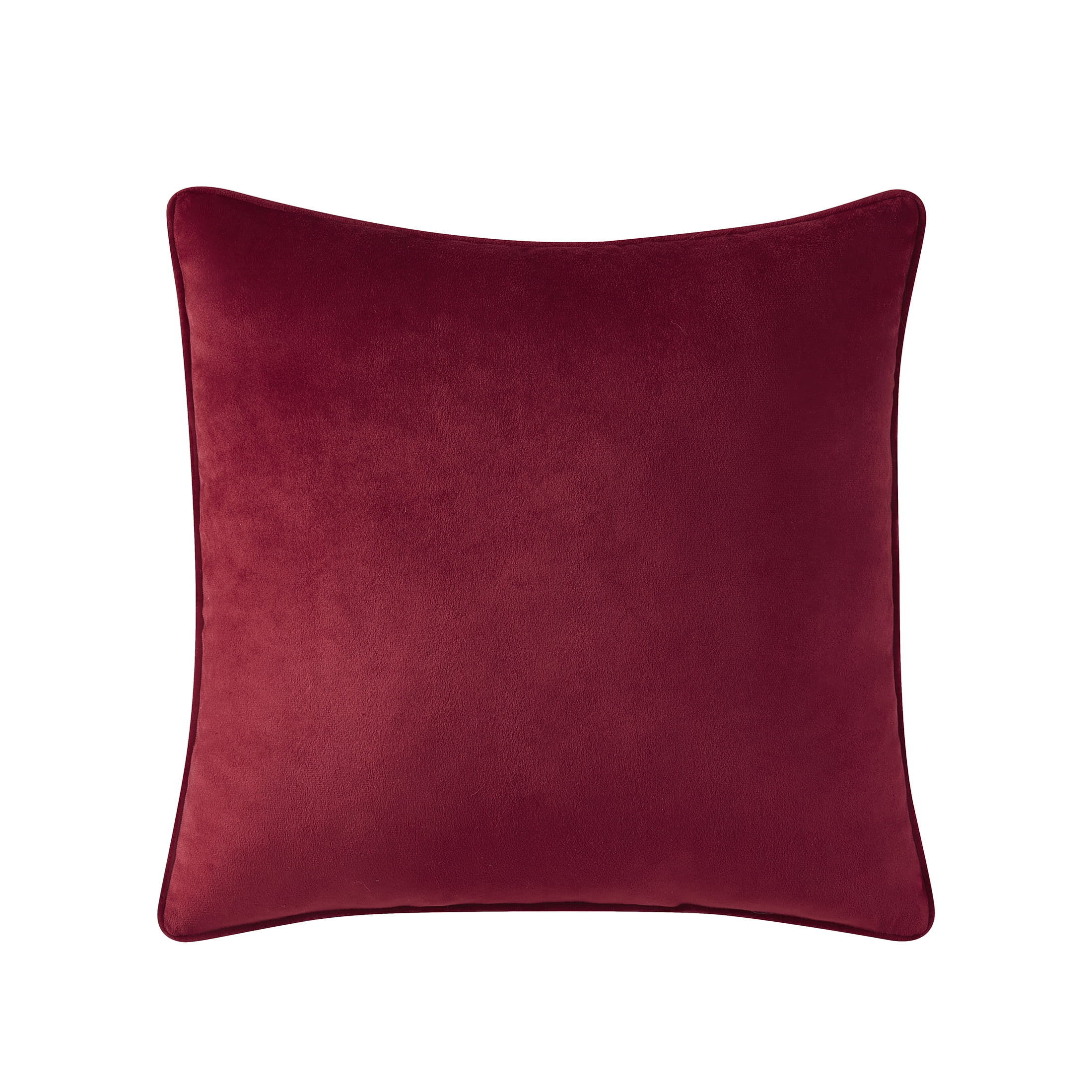 Holiday Time 18" x 18" Red Velvet Decorative Pillow | Walmart (US)