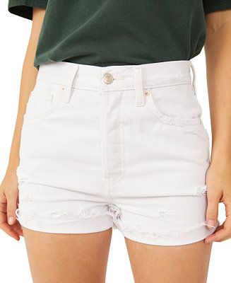 Free People Lasso Cotton Cutoff Denim Shorts & Reviews - Shorts - Women - Macy's | Macys (US)