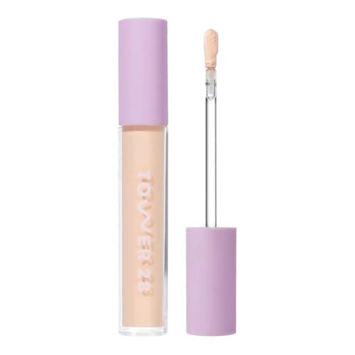 Tower 28 Swipe Serum Concealer - Hydrating Medium-Full Coverage Concealer + Under Eye Brightener - Skin Care Infused Makeup with Hyaluronic Acid + Soothing Centella - 4.0 Light/Medium Cool (0.22 oz) | Amazon (US)