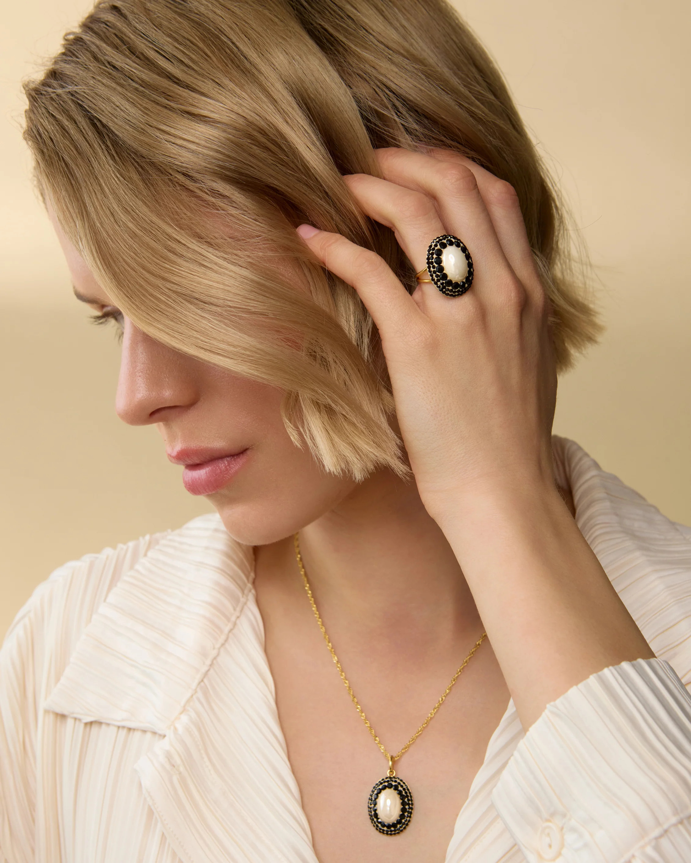 Lace Pearl Ring | Soru Jewellery
