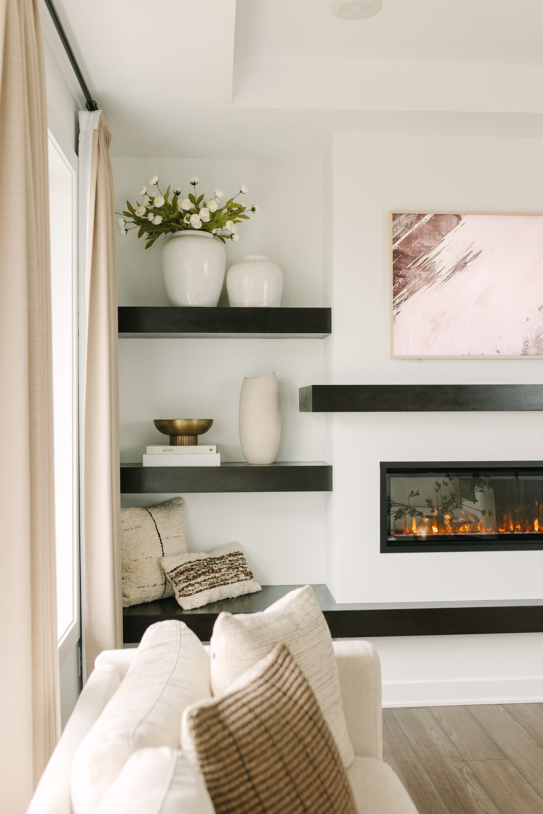 Loving these neutral vases on my shelves — they really make the space feel calm and elevated. 

 #LTKHome