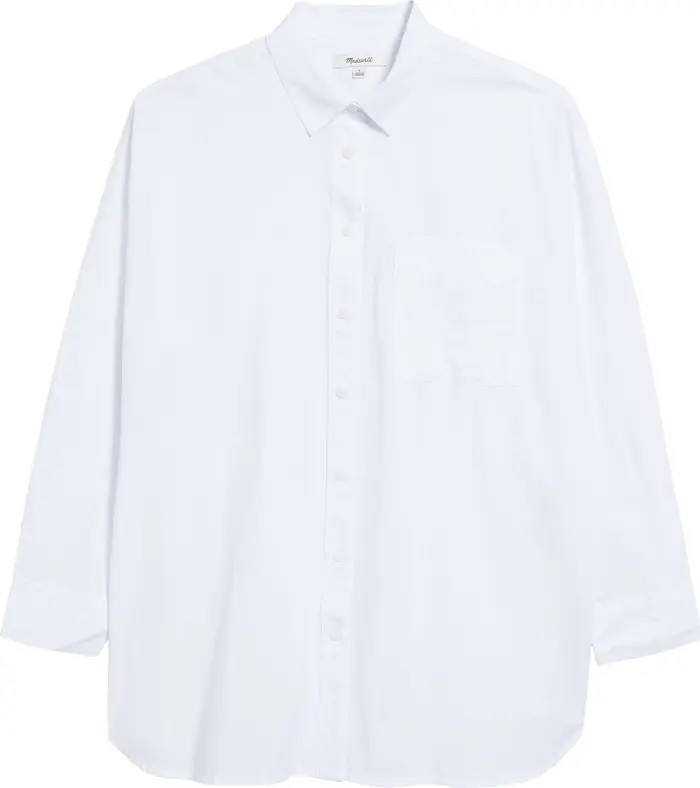 The Signature Poplin Oversize Button-Up Shirt | Nordstrom