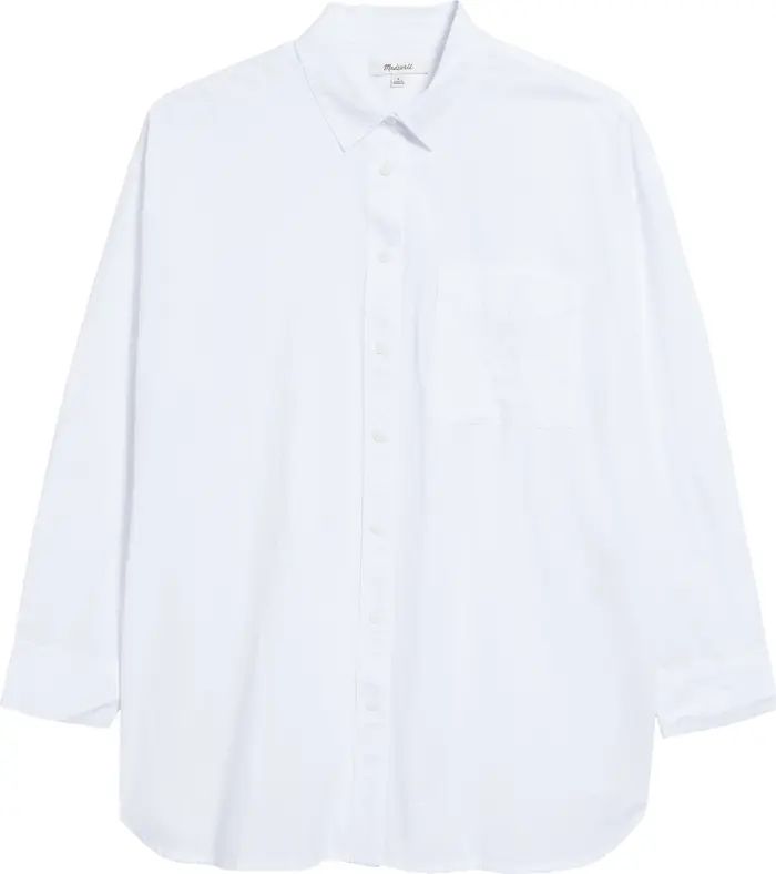 The Signature Poplin Oversize Button-Up Shirt | Nordstrom