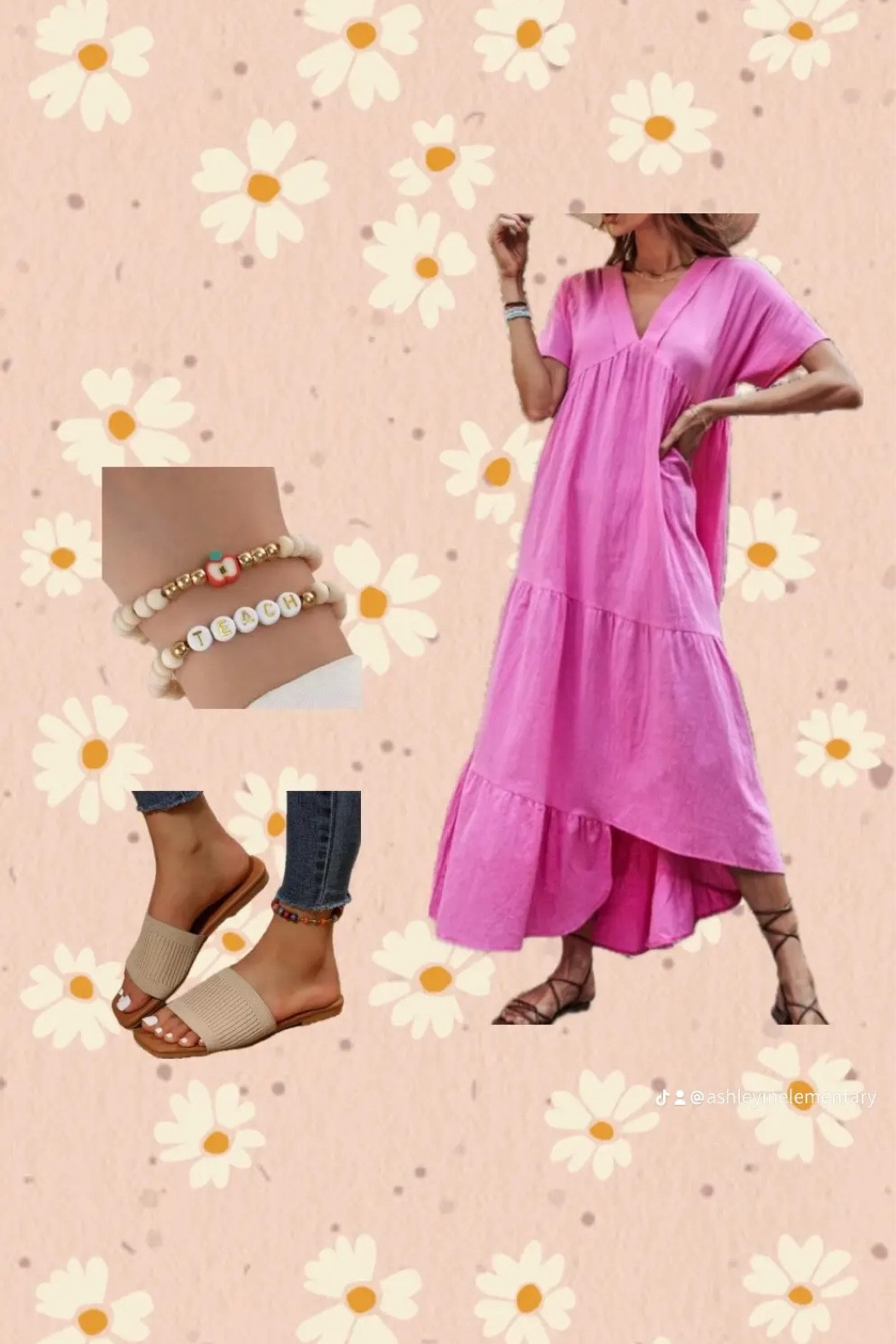 Shop this outfit here 💖
watch full video on my tiktok 
@ashleyinelementary

#LTKStyleTip #LTKSummerSales #LTKFindsUnder50