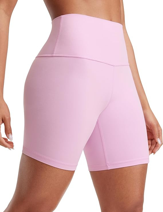 CRZ YOGA Womens ButterLuxe Biker Shorts 6 Inches - High Waisted Workout Running Volleyball Spande... | Amazon (US)