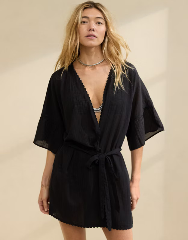 Aerie Ruffle Sleeve Cape | Aerie