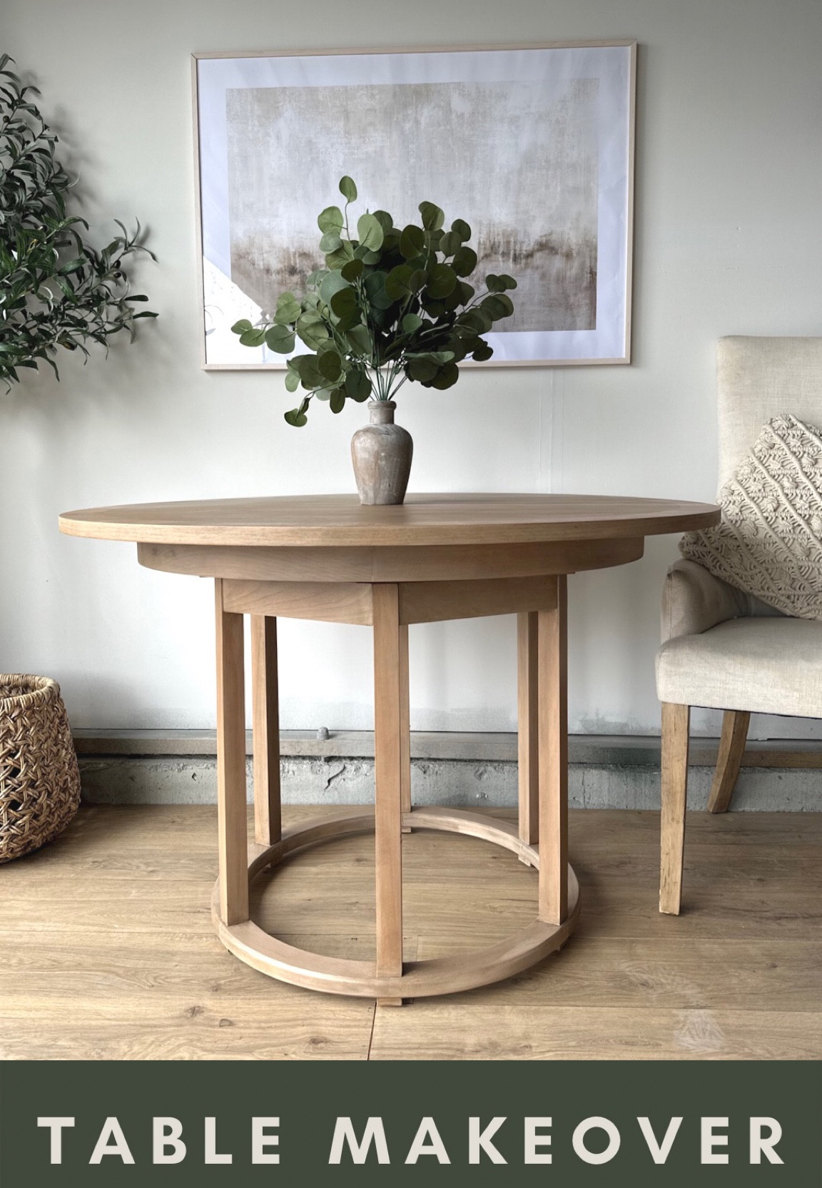 All the products used to give this table a makeover. 