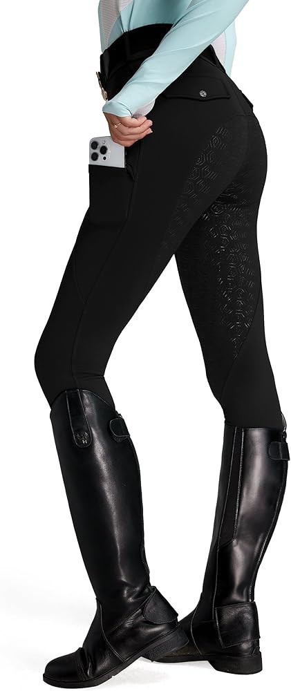 FitsT4 Sports Women's Fleece Horse Riding Pants Full Seat Equestrian Breeches Winter Riding Tight... | Amazon (US)