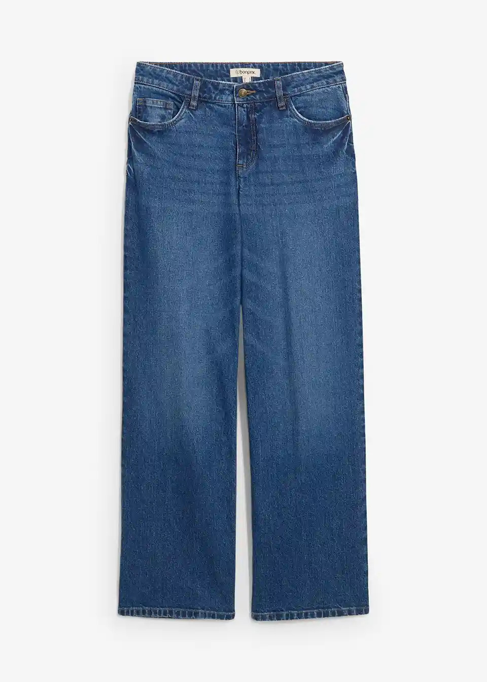 Wide-Leg-Jeans Mid Waist | Bonprix DE