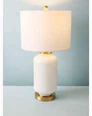 26in Amaia Glass And Metal Table Lamp | HomeGoods
