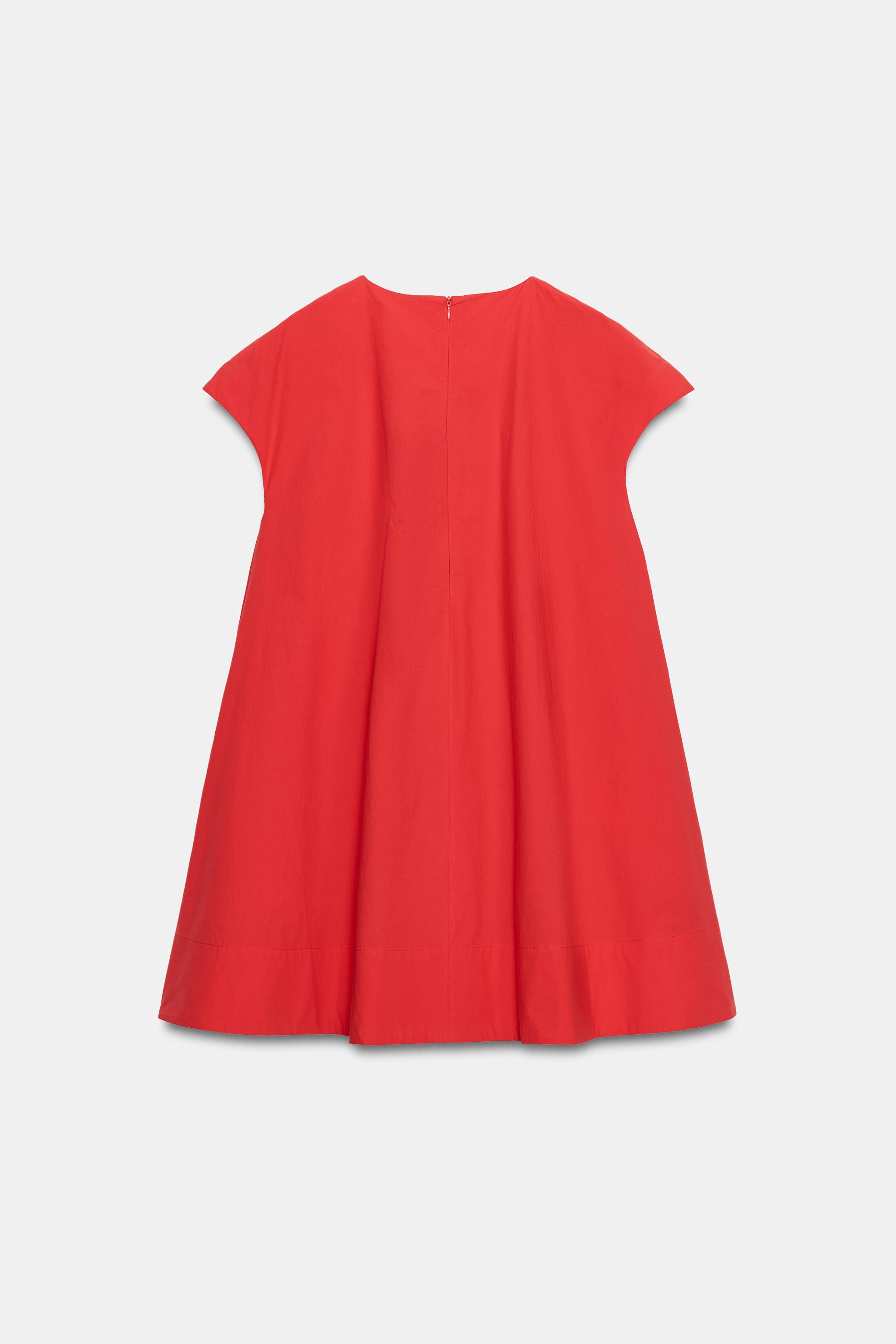 ZW COLLECTION POPLIN MINI DRESS | Zara US