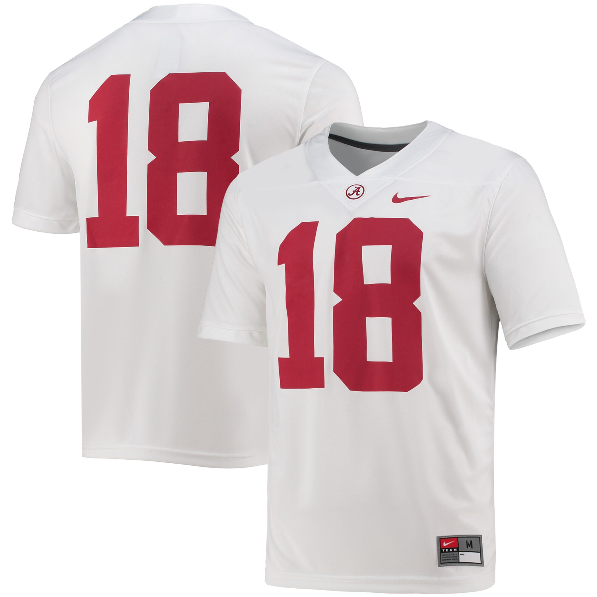 #18 Alabama Crimson Tide Nike Game Jersey - White | Fanatics