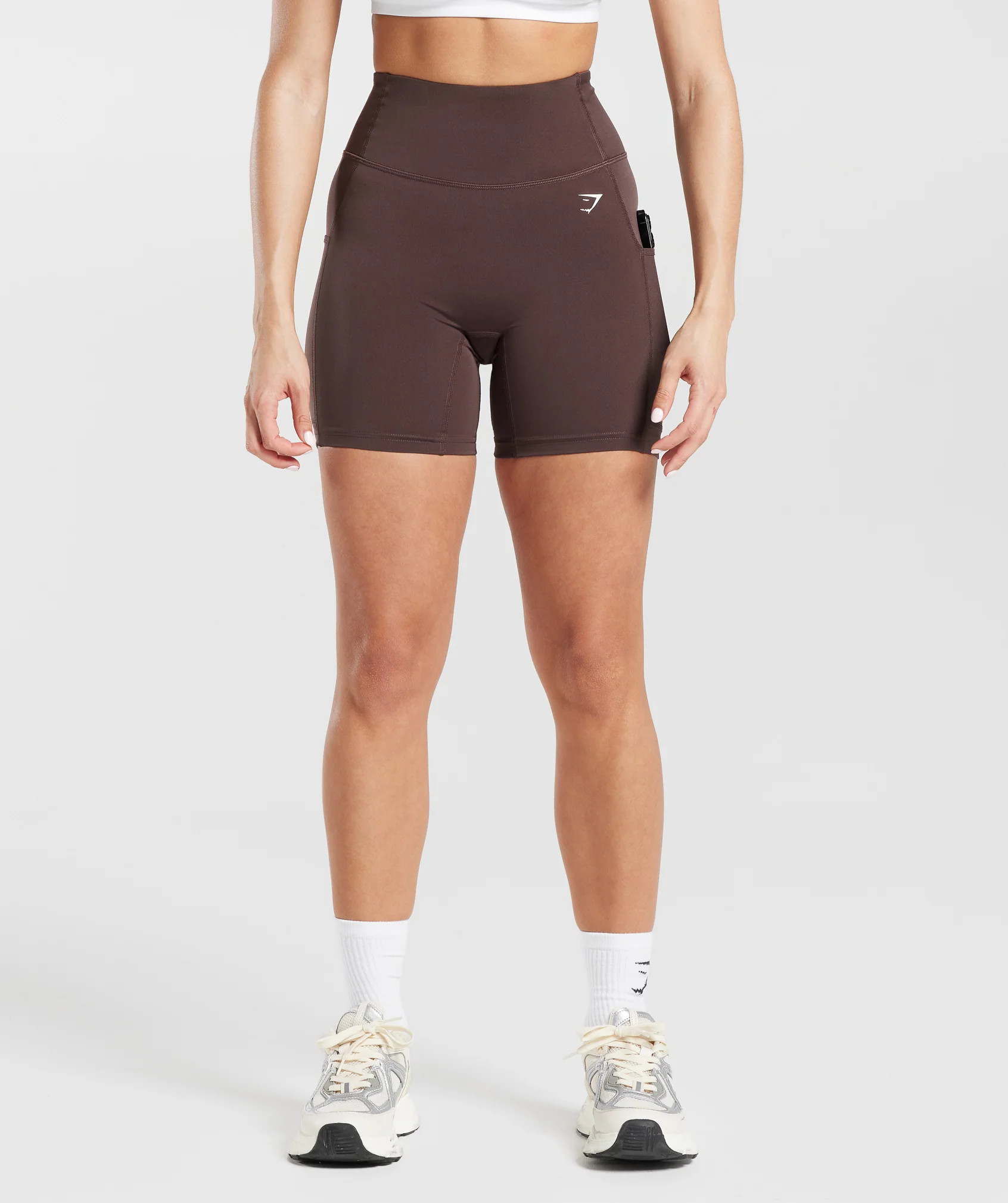 Gymshark Pocket Shorts - Chocolate Brown | Gymshark US