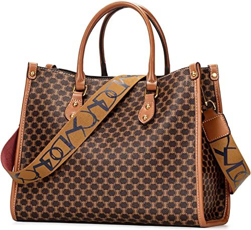 IBFUN Women Satchel Handbag Purse Ladies Leather Vintage Top Handle Tote Handbag | Amazon (US)