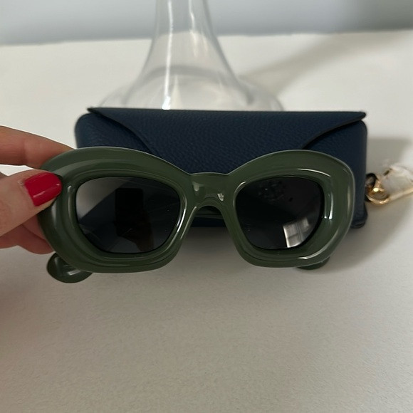 LOEWE GREEN INFLATED BUTTERFLY SUNGLASSES | Poshmark
