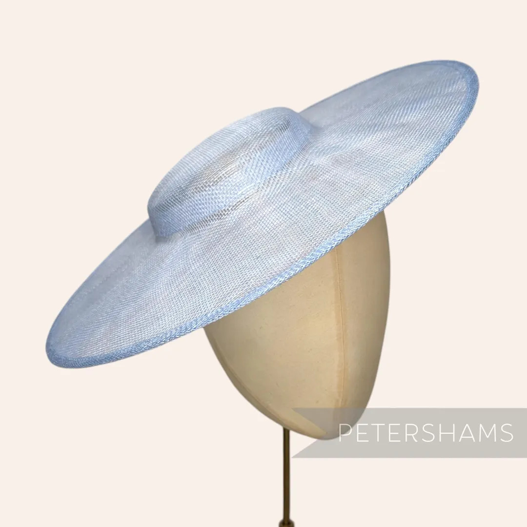 Powder Blue Cartwheel Sinamay Fascinator Hat Base for Millinery & Hat Making - Etsy | Etsy (US)