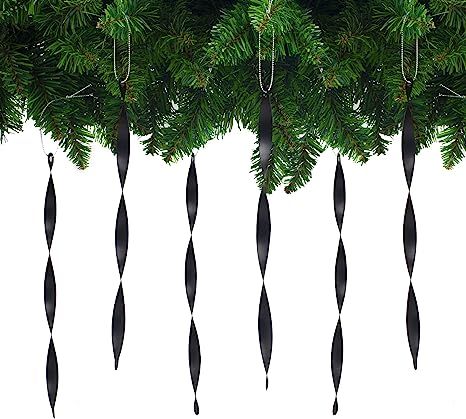 AMS 24PC Christmas Tree Ornaments Aluminum Spiral Strip Hangings for Wedding,Thanksgiving,Party(M... | Amazon (US)