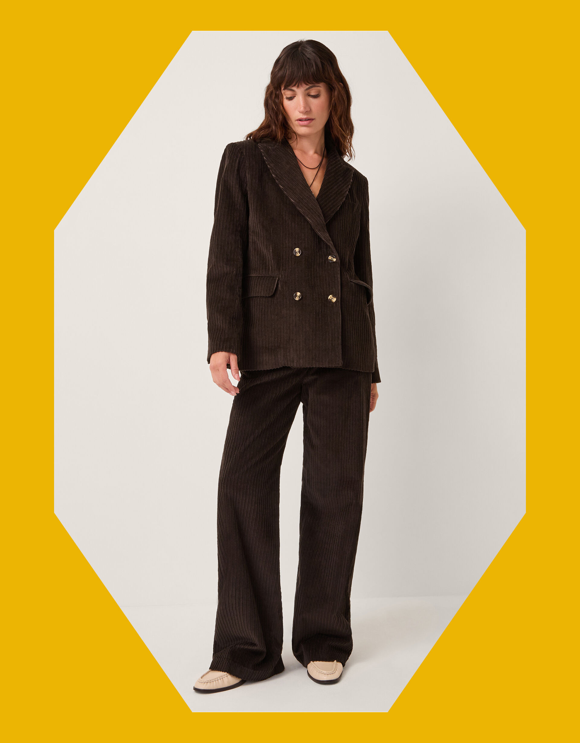 Moliin Amber Corduroy Suit Trousers Brown | Monsoon (UK)