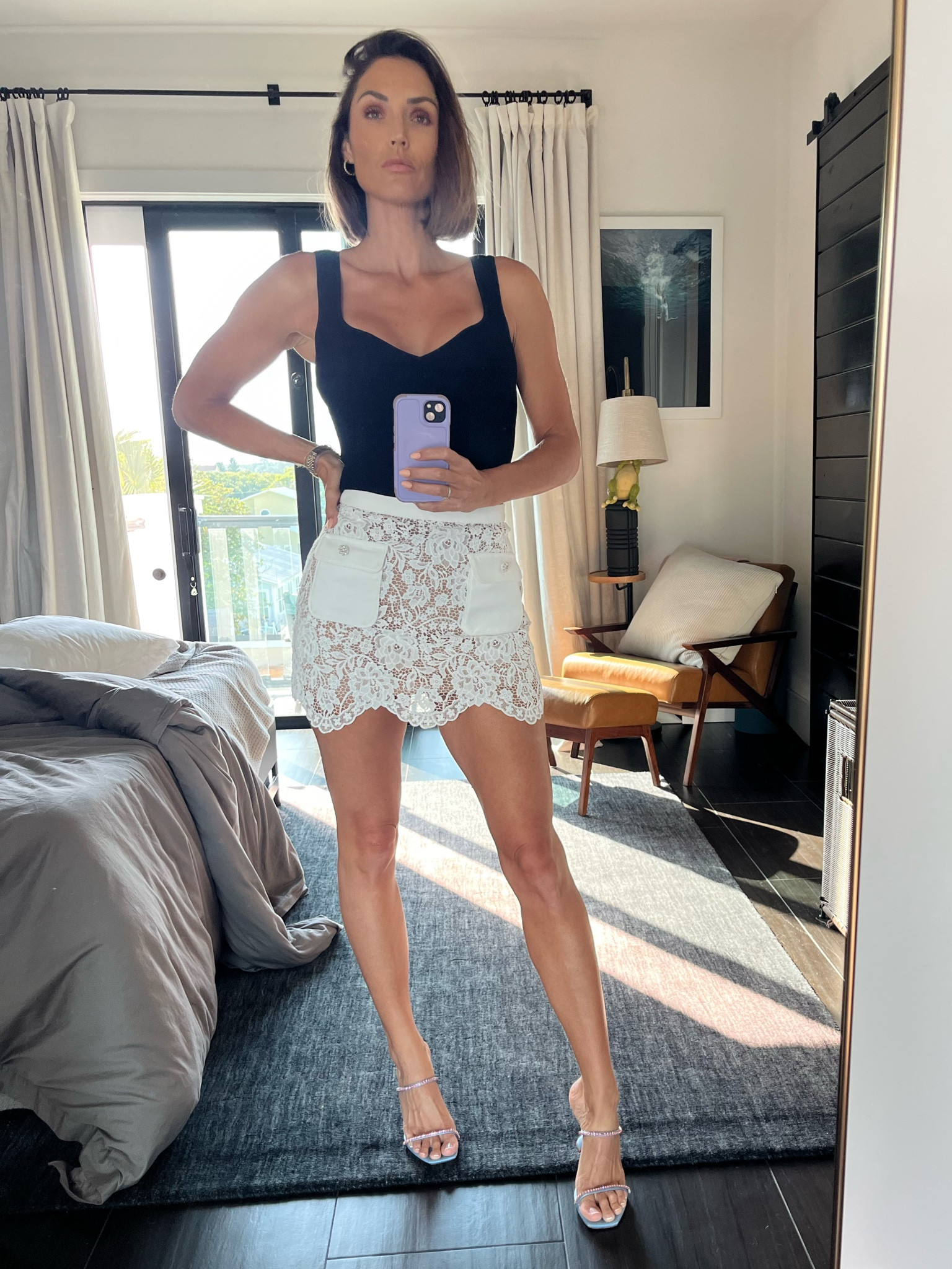 This skirt is so pretty and flattering! I am wearing a size four and it’s snug on me so I would recommend sizing up. Def a show stopper! 

#LTKShoeCrush #LTKSaleAlert