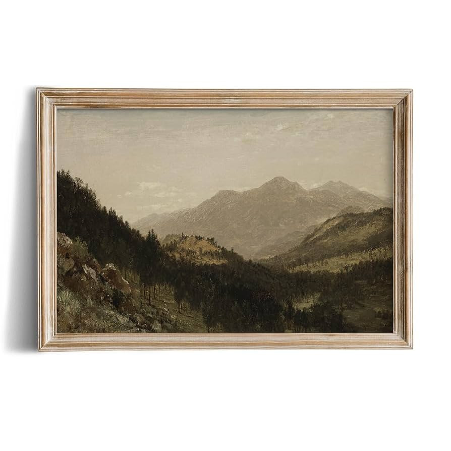 Rustic Farmhouse Wall Art Decor - 24x36 Large Unframed Rolled Canvas - Boho Landscape Picture - F... | Amazon (US)