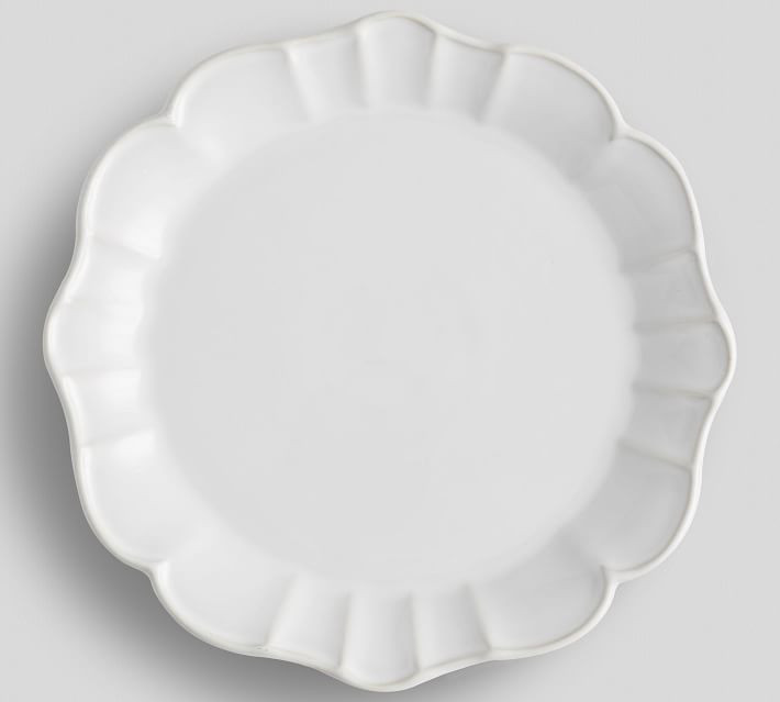 Monique Lhuillier Juliana Scalloped Dinner Plate | Pottery Barn (US)