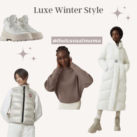 Luxe Winter Style: Canada Goose Parka, Merino Wool Mockneck Sweater, Down Vest, hiking boots #giftsforher #luxe #luxechristmasgifts #luxegifts #luxestyle

#LTKGiftGuide #LTKstyletip #LTKHoliday