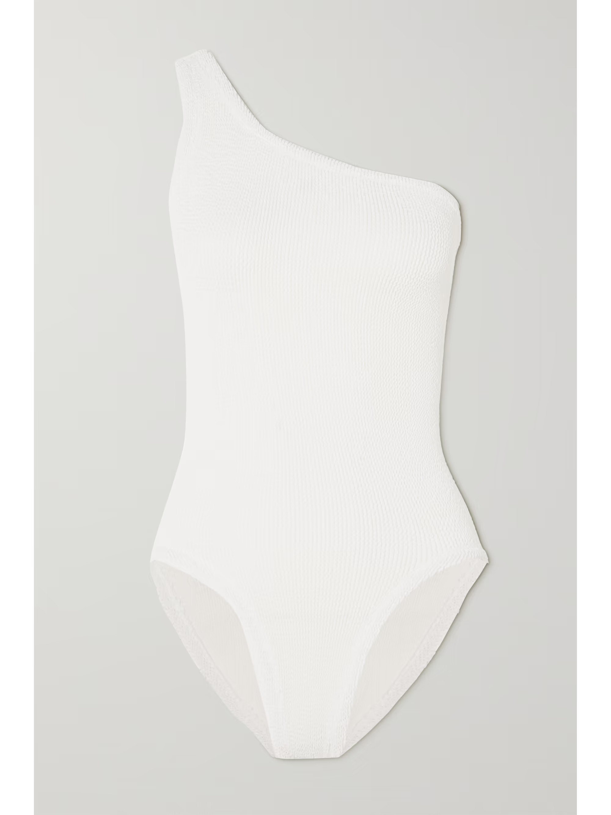 Nancy one-shoulder seersucker swimsuit | NET-A-PORTER (US)