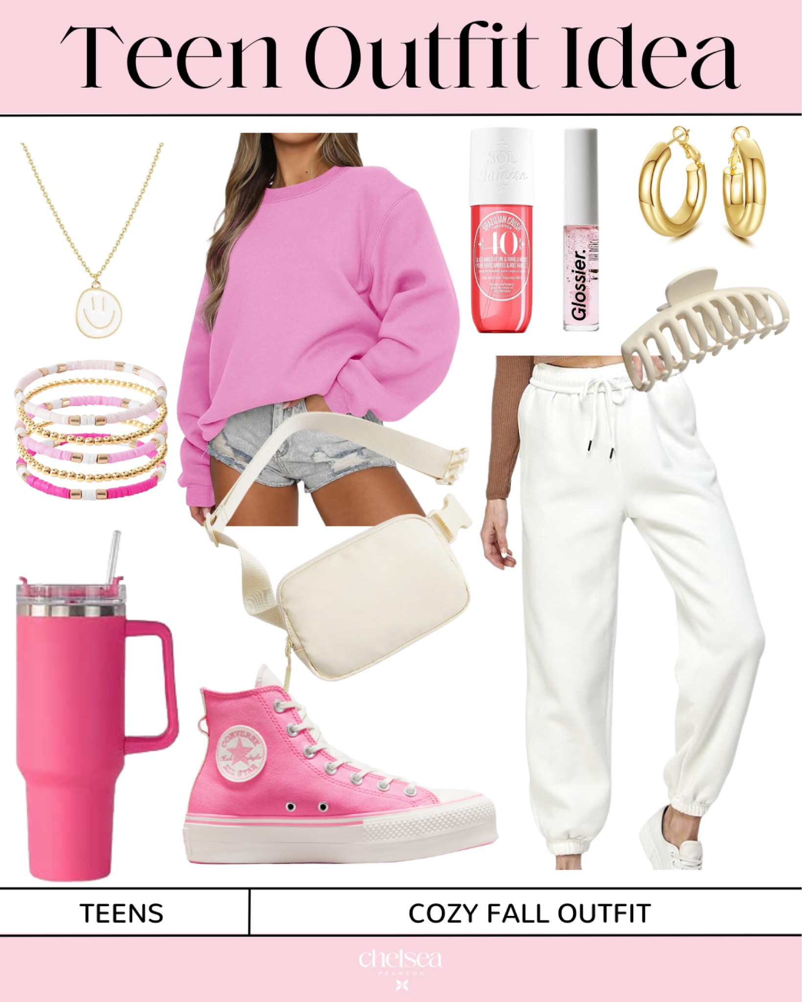Teen Outfits | Pink Teen Outfit Idea | Fall Outfits | Fall Fashion | Sweatpants | Lounge Outfit | Loungewear | Lounge Look 

#LTKfindsunder50 #LTKfindsunder100 #LTKstyletip