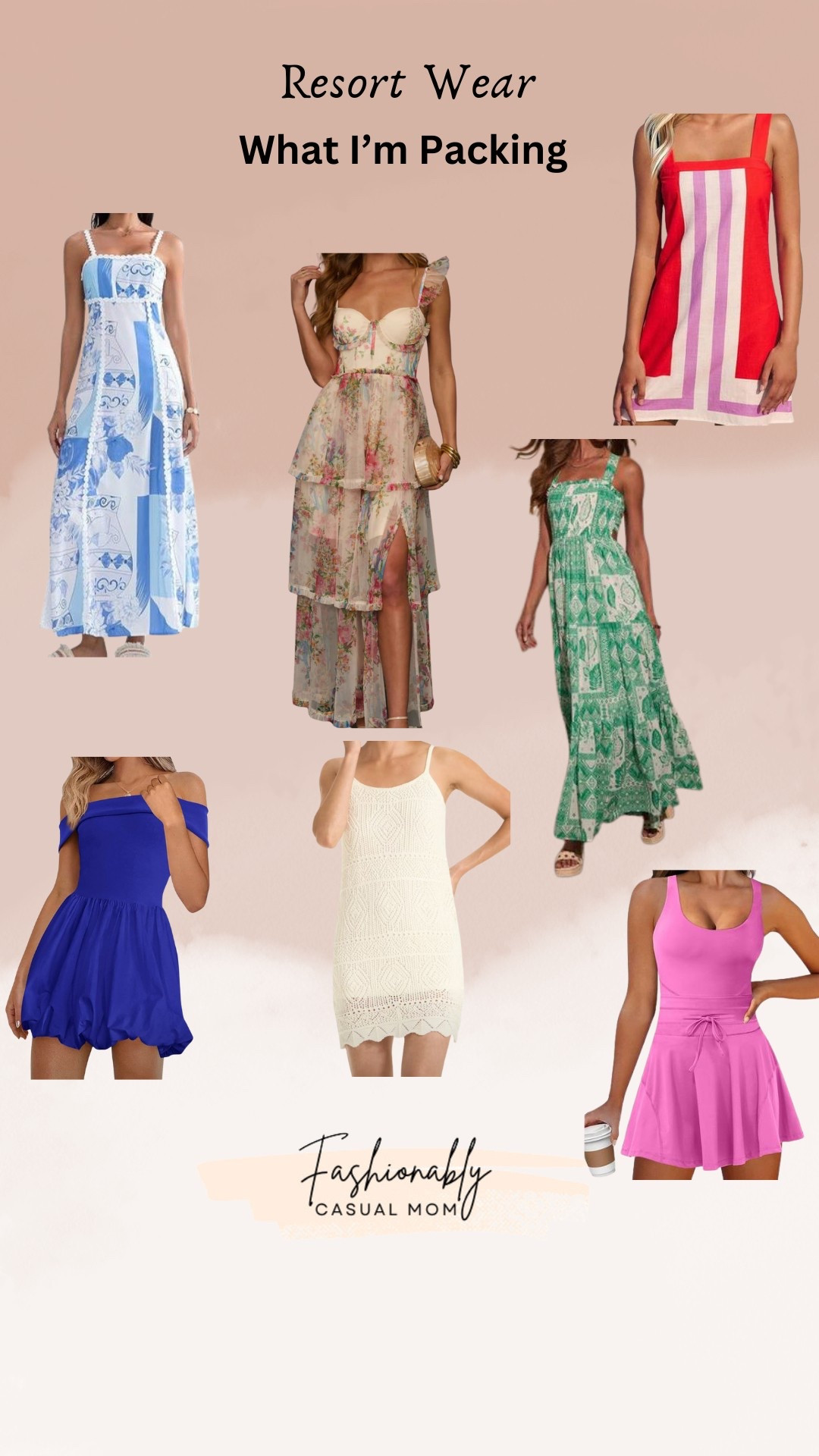 Resort wear- what I’m packing ( or should I say overpacking)
- maxi dresses
- active dress
- daytime dress


#LTKStyleTip #LTKActive #LTKSeasonal