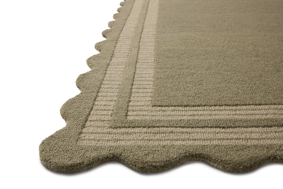 Scottie SCO-01 Olive/Pebble Wool Hand-Tufted Area Rug | Rugs Direct