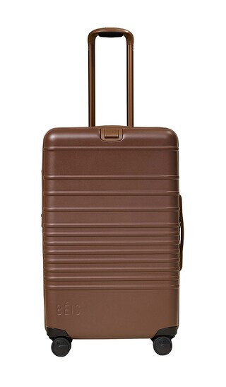 BEIS The Medium Check-In Roller in Brown. | Revolve Clothing (Global)