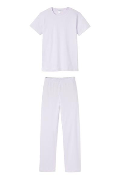 Pima Short-Long Weekend Set in Wisteria | LAKE Pajamas