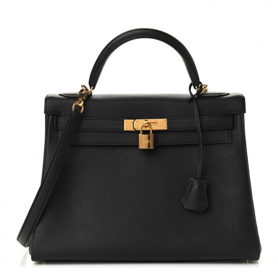 HERMES

Togo Kelly Retourne 32 Black | Fashionphile
