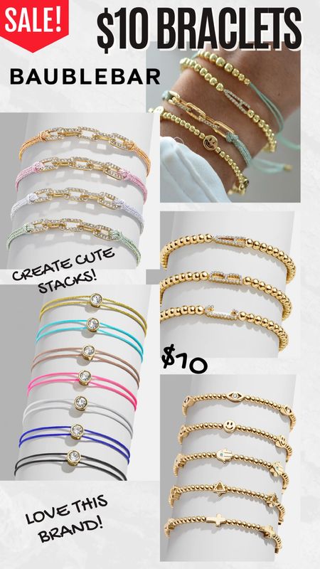 Best bracelets for bracelet stacks from Baublebar only $19 right now. 

#LTKsalealert #LTKGiftGuide #LTKstyletip