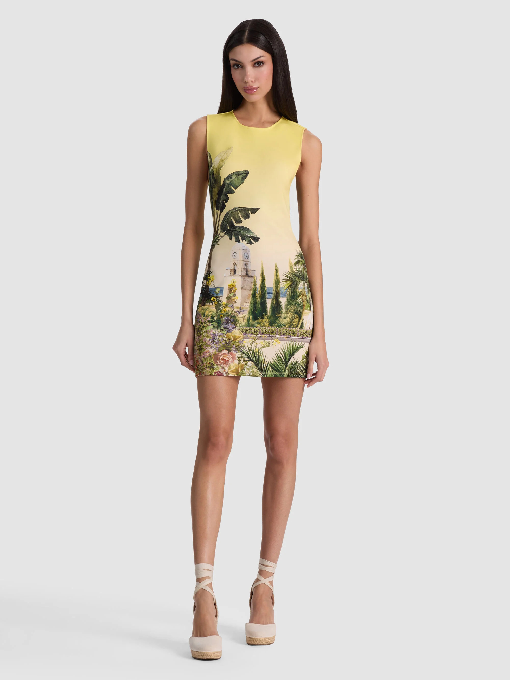 WYNELL STACEFACE FITTED MINI DRESS | Alice + Olivia