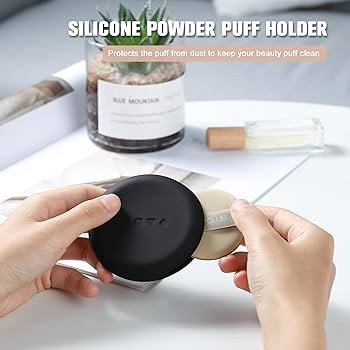 FERYES Silicone Powder Puff Holder - Soft, Skin-Friendly Makeup Puff Case, Beauty Blender Storage... | Amazon (US)