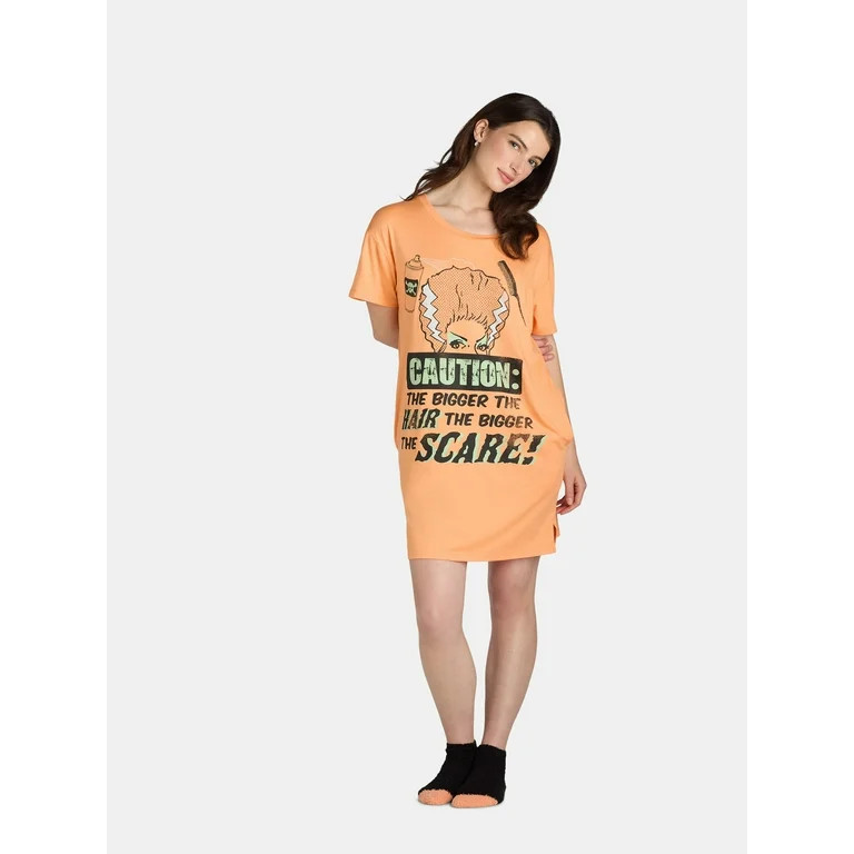 Women's Halloween Hair Sleepshirt Top by Way to Celebrate | Walmart (US)