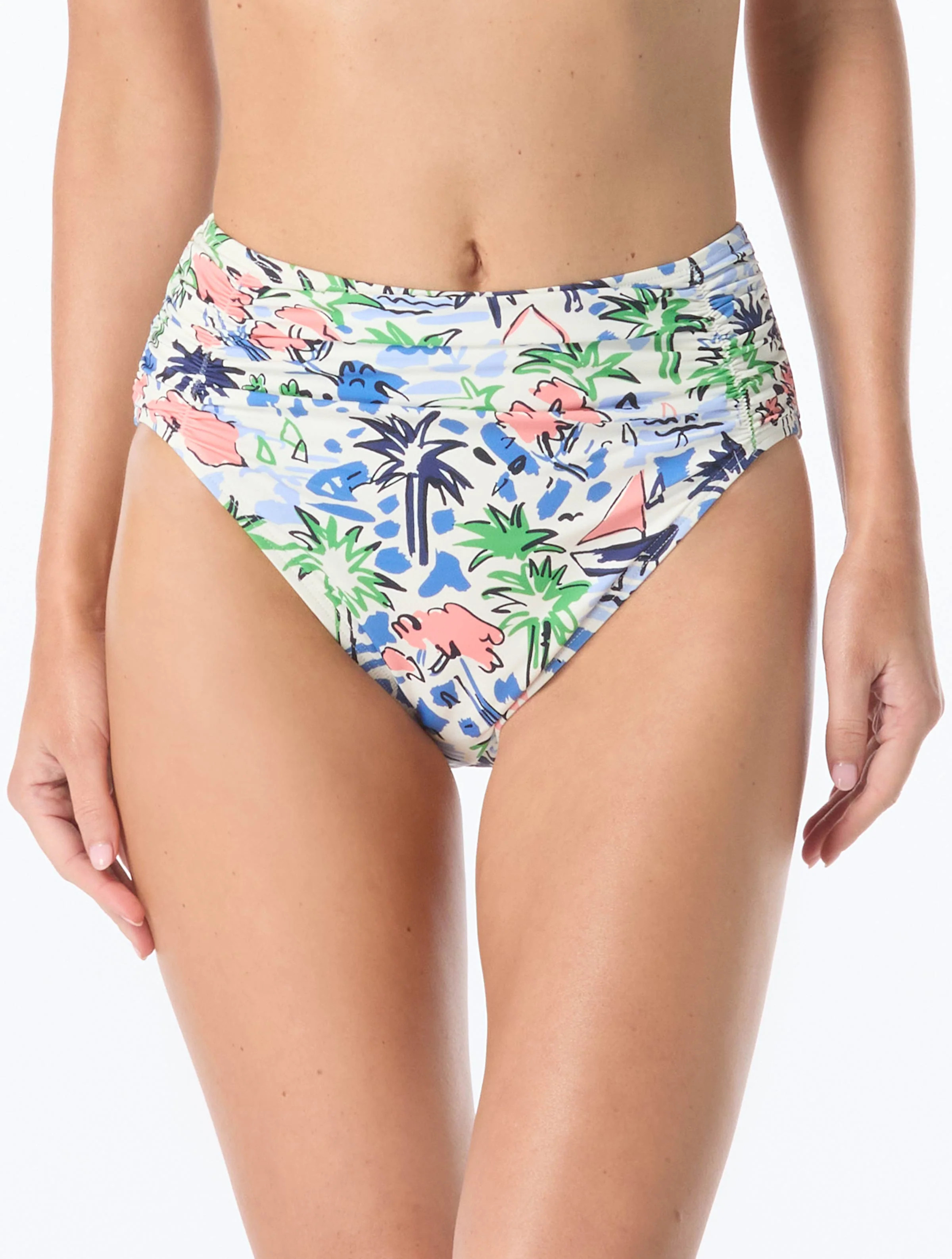 kate spade new york High Waist Bikini Bottom - Coastal Town | Beach2Ocean
