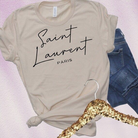 YSL Saint Laurent Inspired Shirt | Etsy (US)