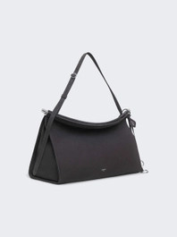 Le Click East West Large Bag In Nubuck Anthracite  | The Webster | The Webster