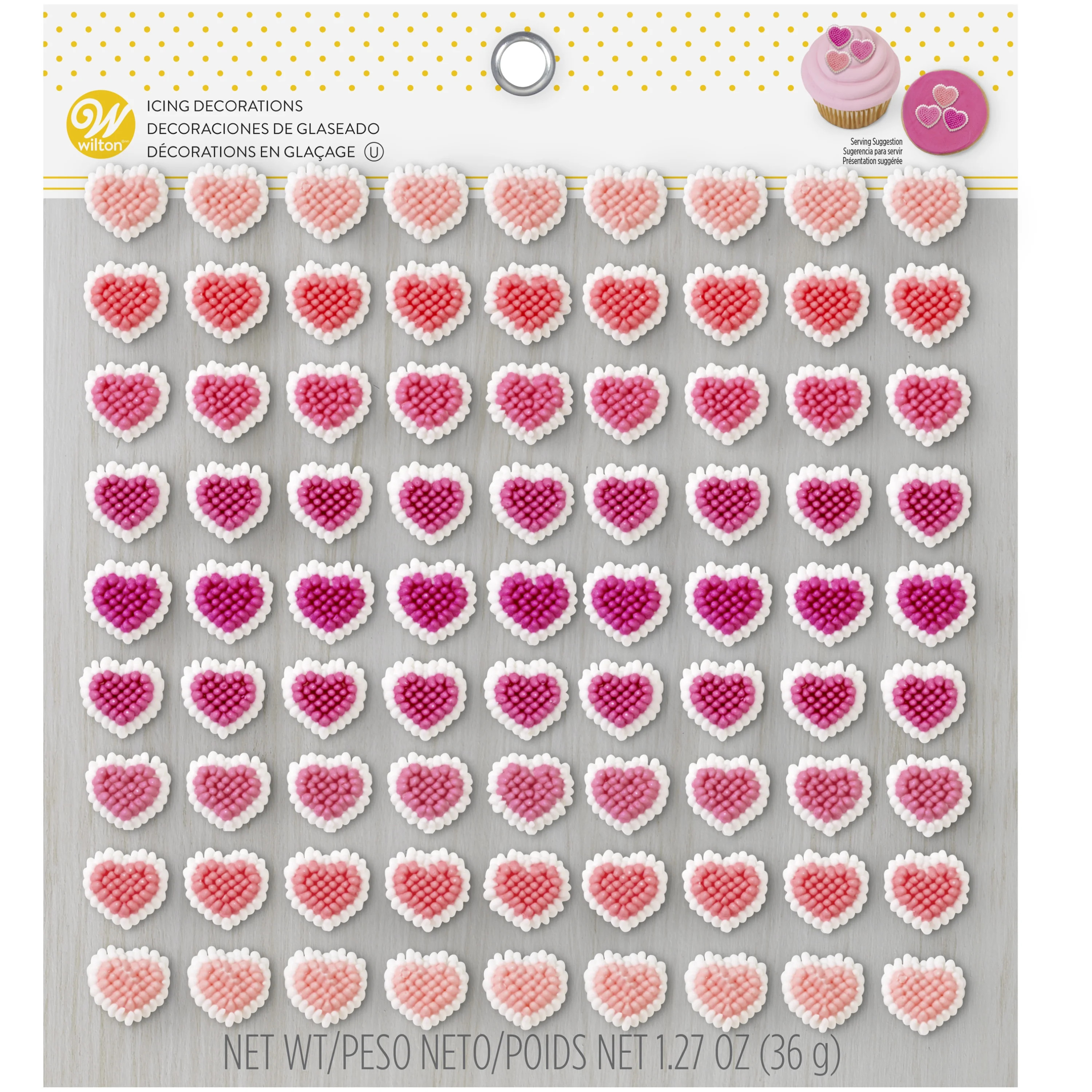 Wilton Mini Heart Icing Decorations, 81-Count | Walmart (US)