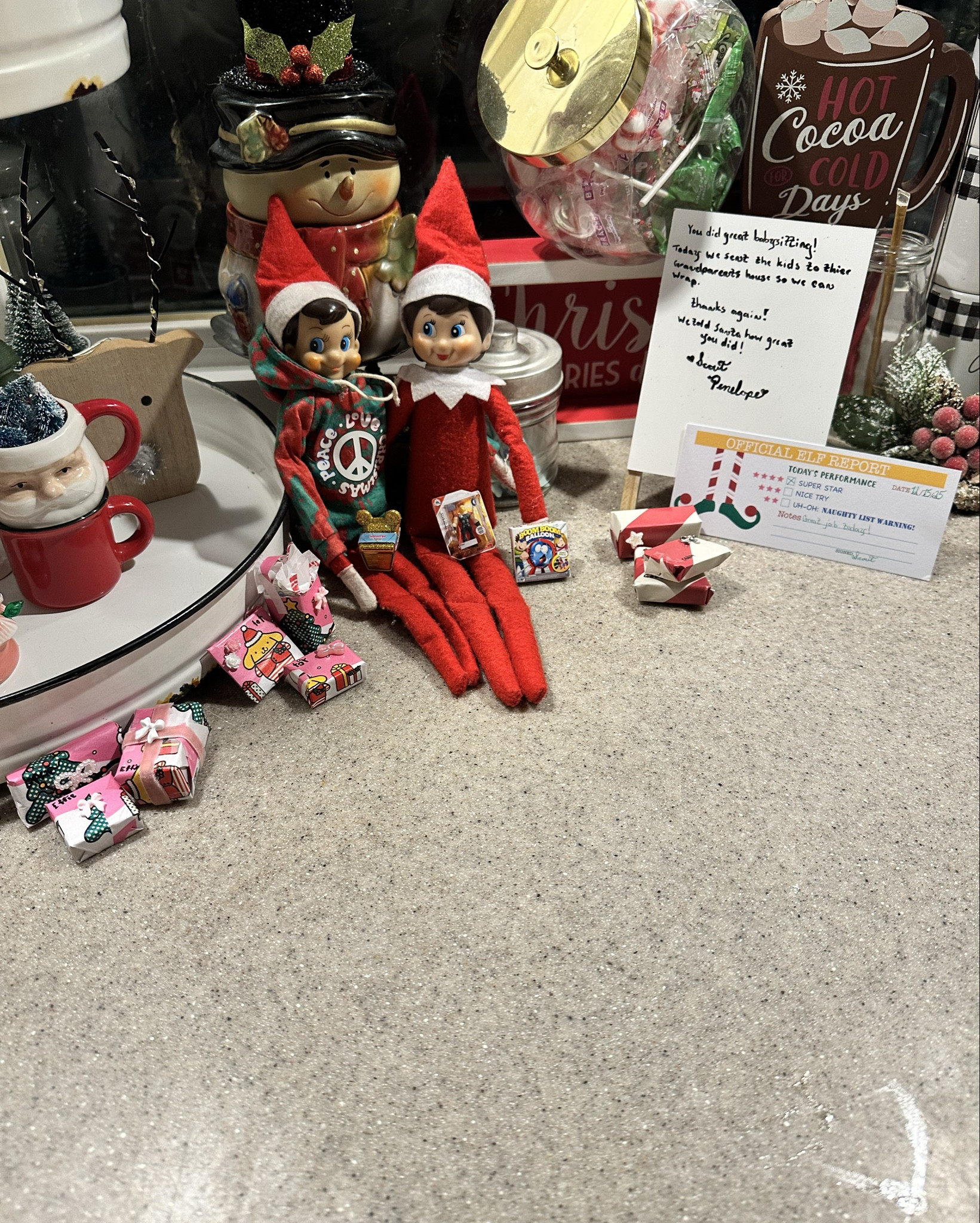 Elf on the Shelf idea!

We like to do this one after the date night/shopping day where my son babysits the elf babies. 

We use mini brands as the presents and wrap them up! 



#LTKKids #LTKSeasonal #LTKHoliday