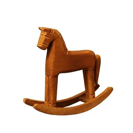 Atralife Simulation pendant Handmade Wooden Horse Desktop Ornament Wooden Crafts Rocking Horse Pony  | Walmart (US)