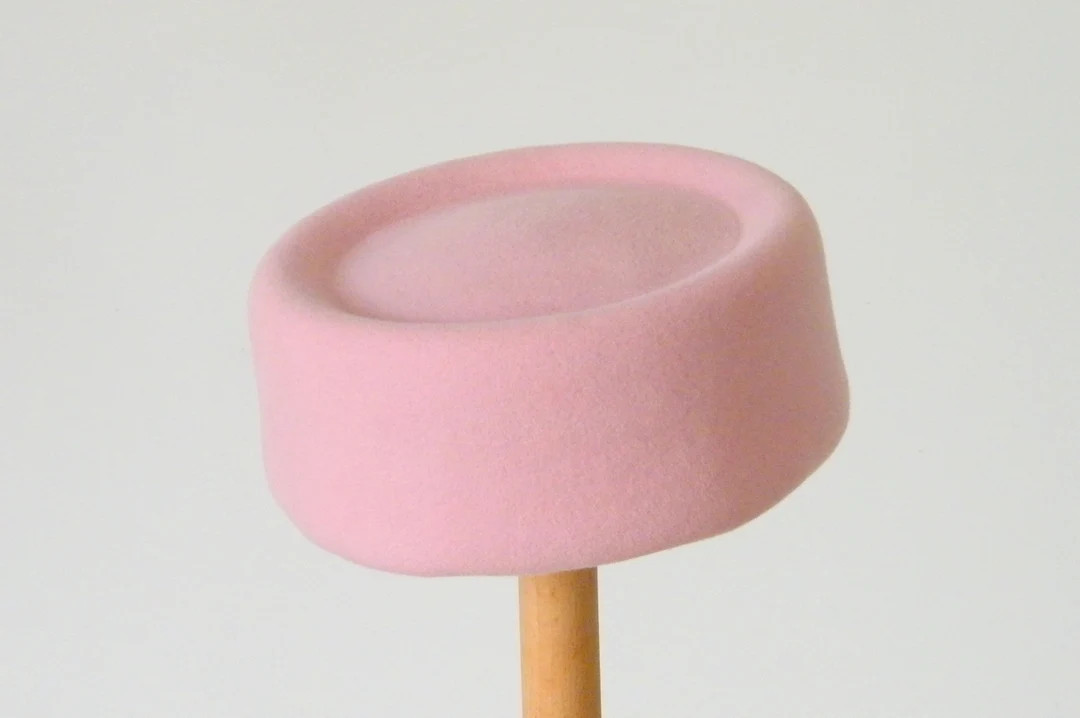 pink pillbox hat for weddings/  Jackie hat Haloween /formal hat for women/  felt pillbox hat/ ele... | Etsy (US)