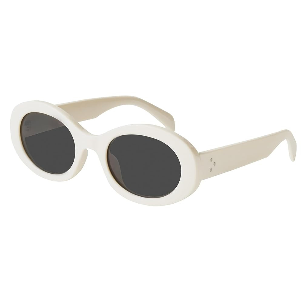 mosanana Oval Retro Trendy Sunglasses for Women 90s Style MS52371 | Amazon (US)