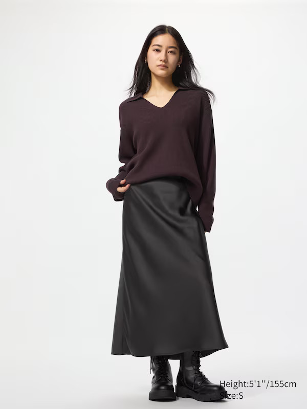 Satin Skirt (Shorter) | UNIQLO (UK)