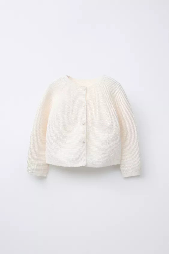 SEED STITCH KNIT JACKET | Zara US