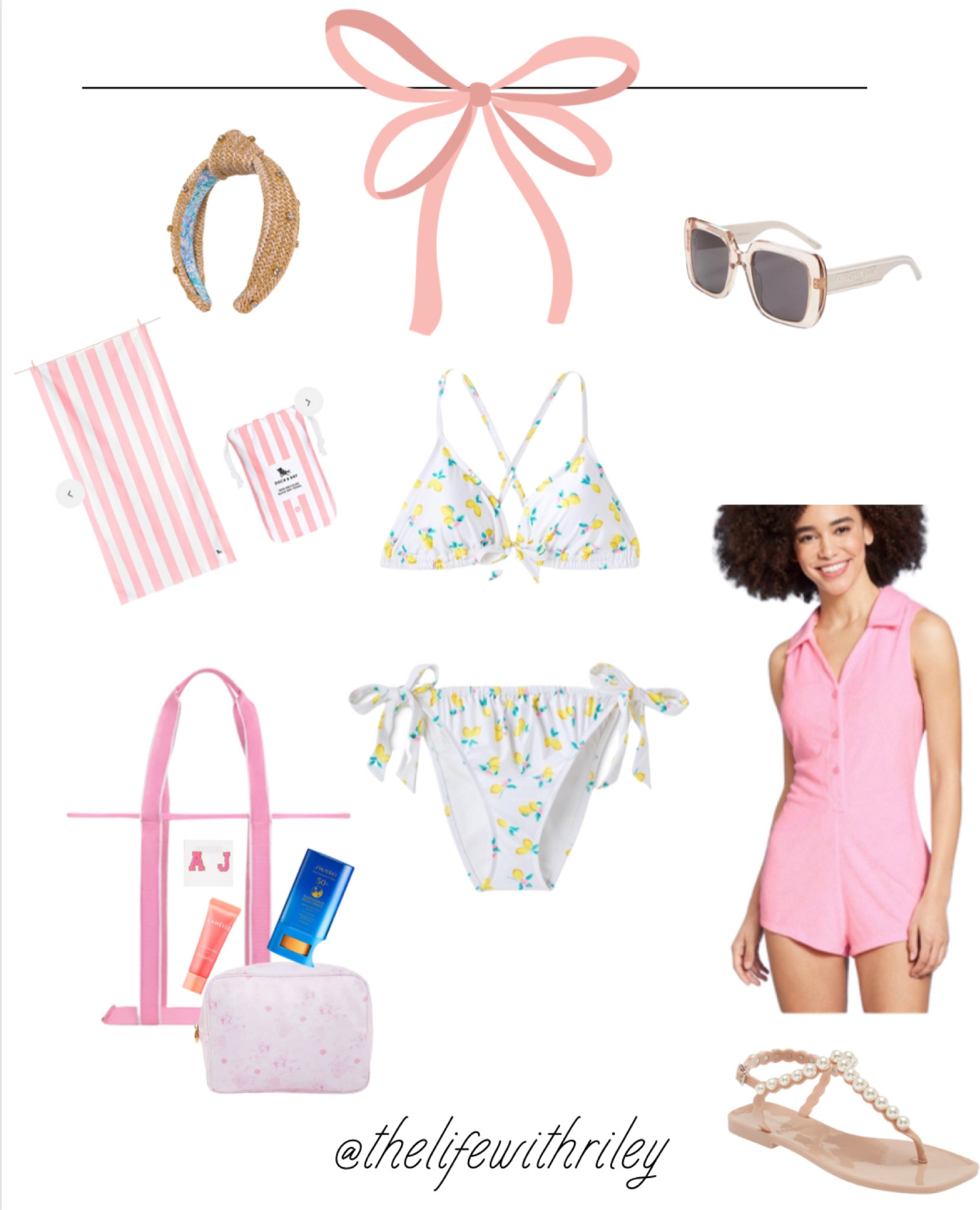 Annie James Beach Aesthetic 

The parent trap, the parent trap outfit inspiration, the parent trap outfit, preppy beach outfit, pink cover up, lemon print bikini, summer outfit, pearl sandals, beach bag, clear bag, monogram, headband, rhinestone headband, preppy style, girlie style 

#LTKFind #LTKstyletip #LTKSeasonal