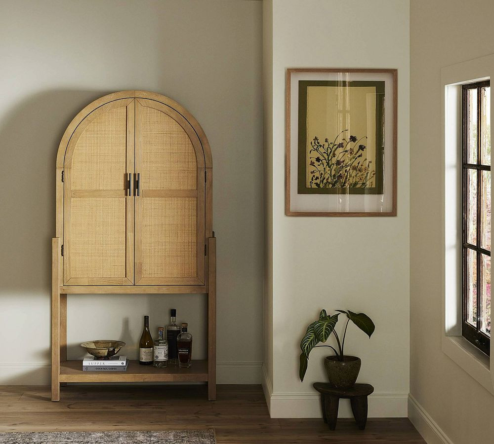 Dolores Cane Bar Cabinet (38") | Pottery Barn (US)